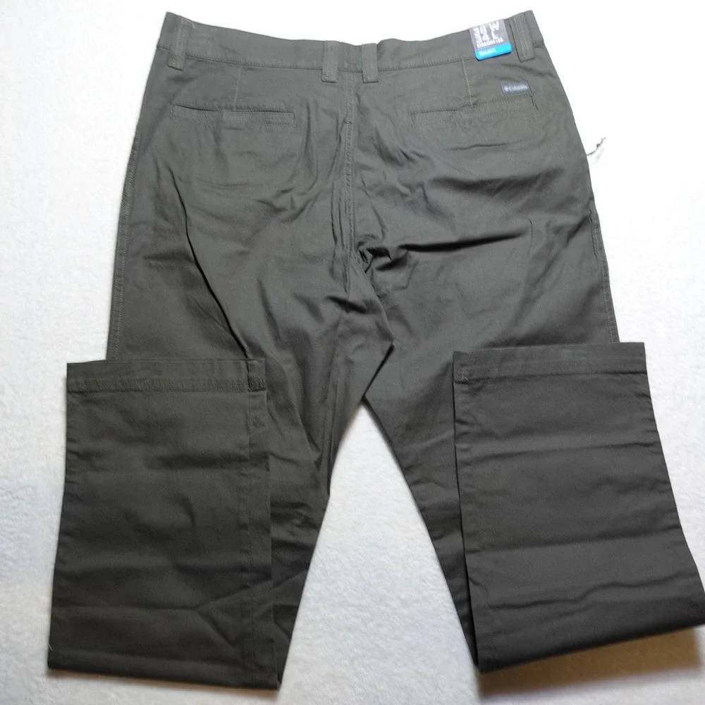 Columbia Flex ROC Pant Mens 38x34 Grey Straight Leg Regular Fit AM0183-327